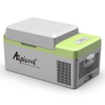 Alpicool Y20T Koelbox, 20 liter, 12 V, mini-koelkast, elektrische compressor, auto-koelkast, camping, vriesbox, klein, draagbaar, voor auto, vrachtwagen, boot, camper