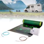Beste elektrische verwarming caravan Veilige verwarming in de caravan zonder gas, 0,5x1,25m elektrische vloerverwarming, Set incl. thermostaat