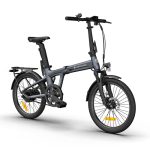 ADO Air20Pro Opvouwbare Elektrische Fiets, 20" E-bike voor Volwassenen, Riemaandrijving, Bafang-motor, ECO- en SPORT-modus, LCD, APP, Actieradius tot 100 km (Grijs)