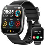 Beste smartwatch heren Smartwatches voor Dames Heren, 1,83''HD Smartwatch met Hartslag/SpO2/Slaapmonitor, 2026 Fitnesshorloge met Bluetooth/Bellen, 120 Sportmodi Activity Tracker, Smartwatch voor Android iOS, Waterdicht