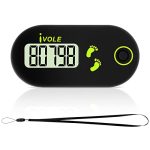 Beste stappenteller Flintronic Mini 3D-wandelstappenteller, draagbare sportstappenteller met clipkoord, trackstappen in realtime, voor oudere kinderen/fitness mannen/vrouwen/ouderen