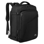 MATEIN Handbagage 40x30x20, Uitbreidbaar 30L Kleine Reisrugzak Mannen School Rugzak Vrouwen Huttentas voor Easyjet voor Zaken, Werk, Reizen, Zwart