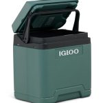 IGLOO IE27 elektrische koelbox, 12V en 230V, 27L – compacte mini-koelkast voor auto, camping, vakantie, boot en festivals – lichtgewicht en draagbaar, met praktisch kabelvak en Eco/Max-modus