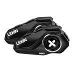 LEXIN G2P Motorfiets Intercom, 2X G2P Motorfiets Helm Headset, Motorfiets communicatiesysteem - 2-6 Riders, CVC&DSP ruisonderdrukking, geschikt voor motor/ATV/fiets intercom