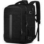 Handbagage 40x30x20 voor Ryanair Wizzair, 24L Kleine Reisrugzak School Rugzak Werk Laptoprugzak met USB-oplaadaansluiting voor Mannen en Vrouwen, Geschikt voor een Laptop van 14 Inch, Zwart
