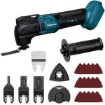 Accu oscillerende multitool, oscillerende zaag voor Makita 18V accu, 6-traps multitool, multifunctionele zaag voor verwijderen, schrapen en zagen (zonder accu)