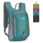 Beste dagrugzak LAIMEIWEE Kleine opvouwbare wandelrugzak, lichte dagrugzak voor dagtochten, reizen en outdoor, voor heren en dames, turquoiseblauw, Kleine, Casual