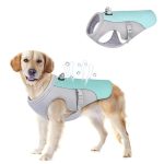 Voarge Koelvest voor honden, lichtgewicht koelvest, ademend, reflecterend veiligheidsvest voor kleine en middelgrote honden, uv-bescherming, hondenkoelvest, S