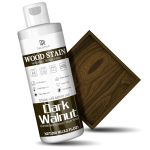 Houtbeits, 250 ml, donkere walnootkleur, waterbasis, beits, hout, mat houtbeits, sneldrogend, voor houten meubels binnen en buiten, deuren, ramen, kasten, wandbekleding, geurarm, niet giftig