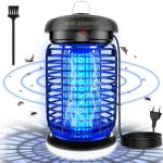 seenlast Elektrische Insectenverdelger, Muggenlamp 15W 4200V Elektrische Vliegenval, Muggenval met LED voor muggenwerende bescherming, voor binnen en buiten gebruik