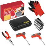 Beste motorbanden reparatieset GADLANE Hoogwaardige tubeless-bandenreparatieset - 7-delige bandenreparatieset voor auto, motor, vrachtwagen, terreinwagen, jeep, trekker en meer - reparatieset voor lekke autobanden zonder binnenband