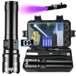 BEYSTE Zaklamp LED Oplaadbaar, Zaklamp Super Helder 1,000,000 Lumen, Tactische Zaklamp, XHQ99 Krachtige Zaklamp, voor Openlucht Noodsituaties Camping