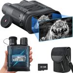 Beste verrekijker met camera Dowesyeen Digitale verrekijker met nachtzicht, 3 inch tft lcd-nachtzichtapparaat, jachthulpapparaat, 4K HD, 1080p vizier, 6000 mAh ricarabicabile, 5 x digitale zoom om op te sporen, voor